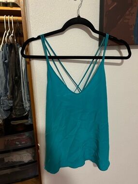 Teal Strappy Women's Tank Top